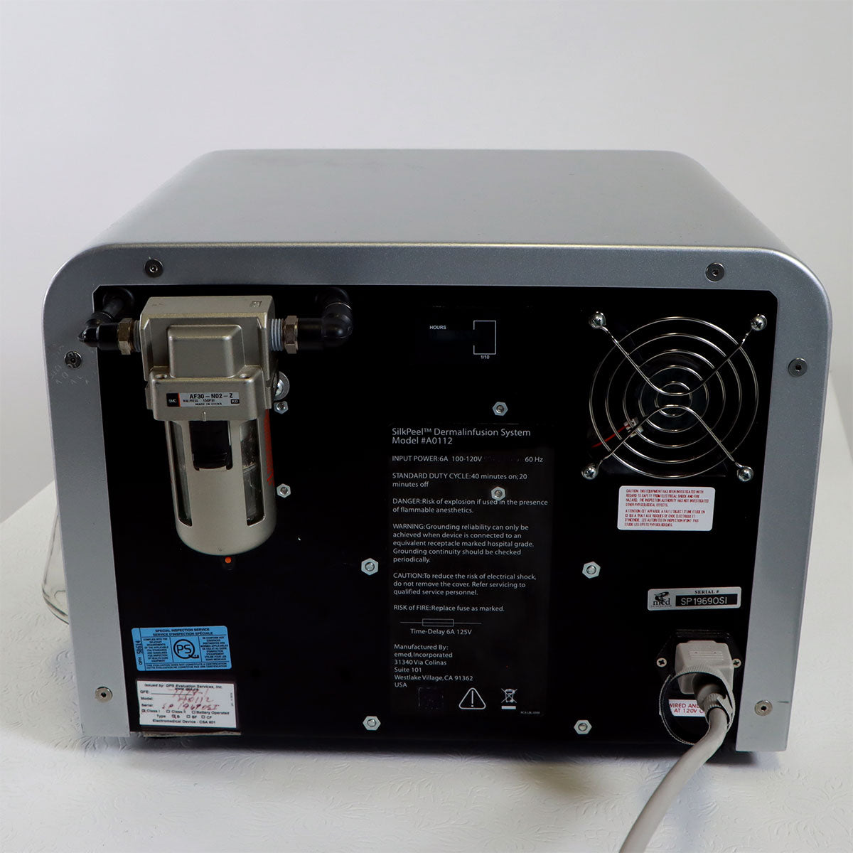 Envy Medical SilkPeel Dermalinfusion Skin Resurfacing Treatment System 959.7 Hours