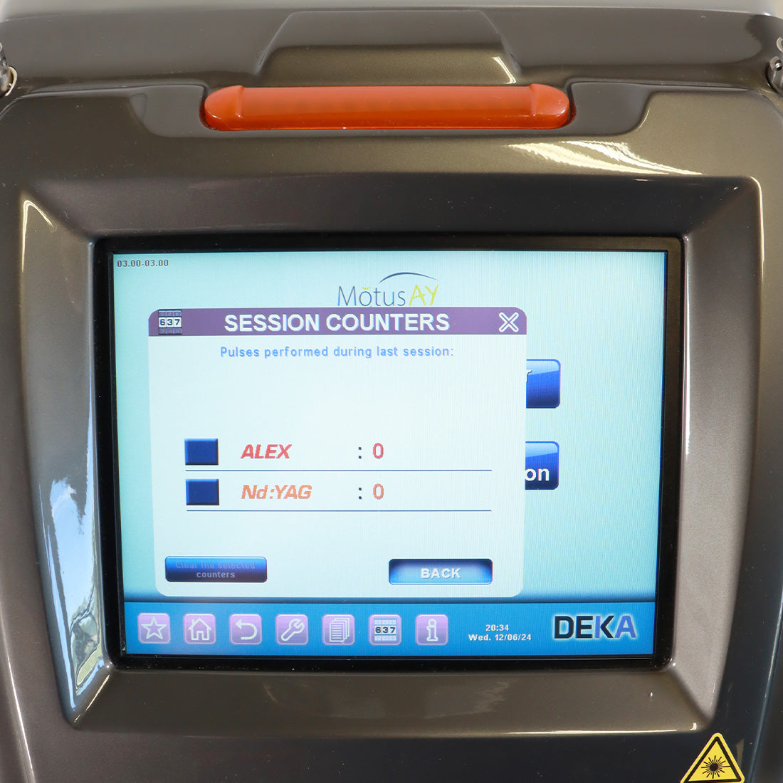 2021 DEKA MotusAY Laser Nd:YAG Alex 755nm 1064nm System Hair Removal Motus AY