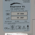 2007 Alma Lasers Soprano XL 810nm Diode Laser Hair Removal System AASP21110601