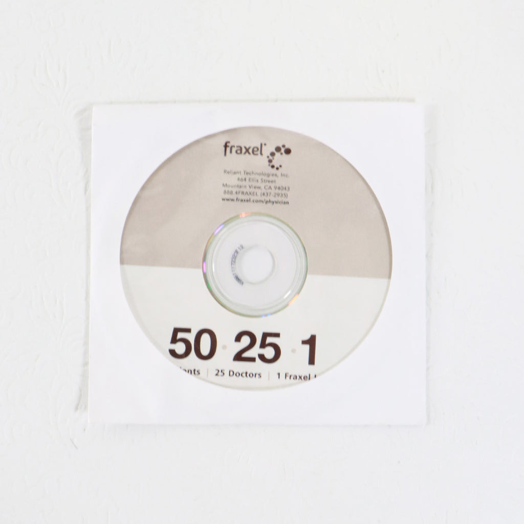 Fraxel '50 Patients 25 Doctors 1 Fraxel Laser' Office Marketing CD 10-02703 Rev4