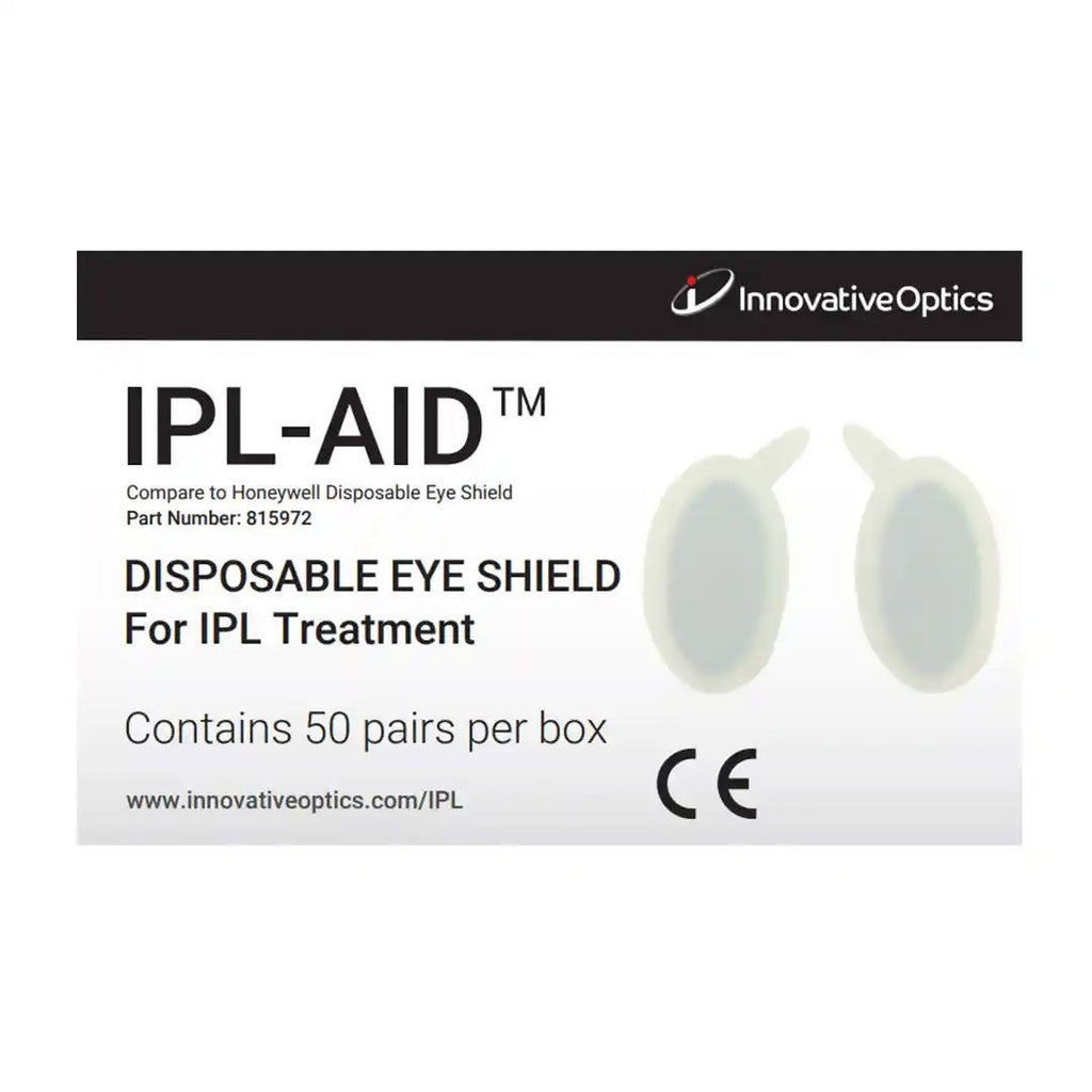 Innovative Optics Disposable Patient IPL Eye Shields IPL-Aid 190-1400nm OD4 50-Pack