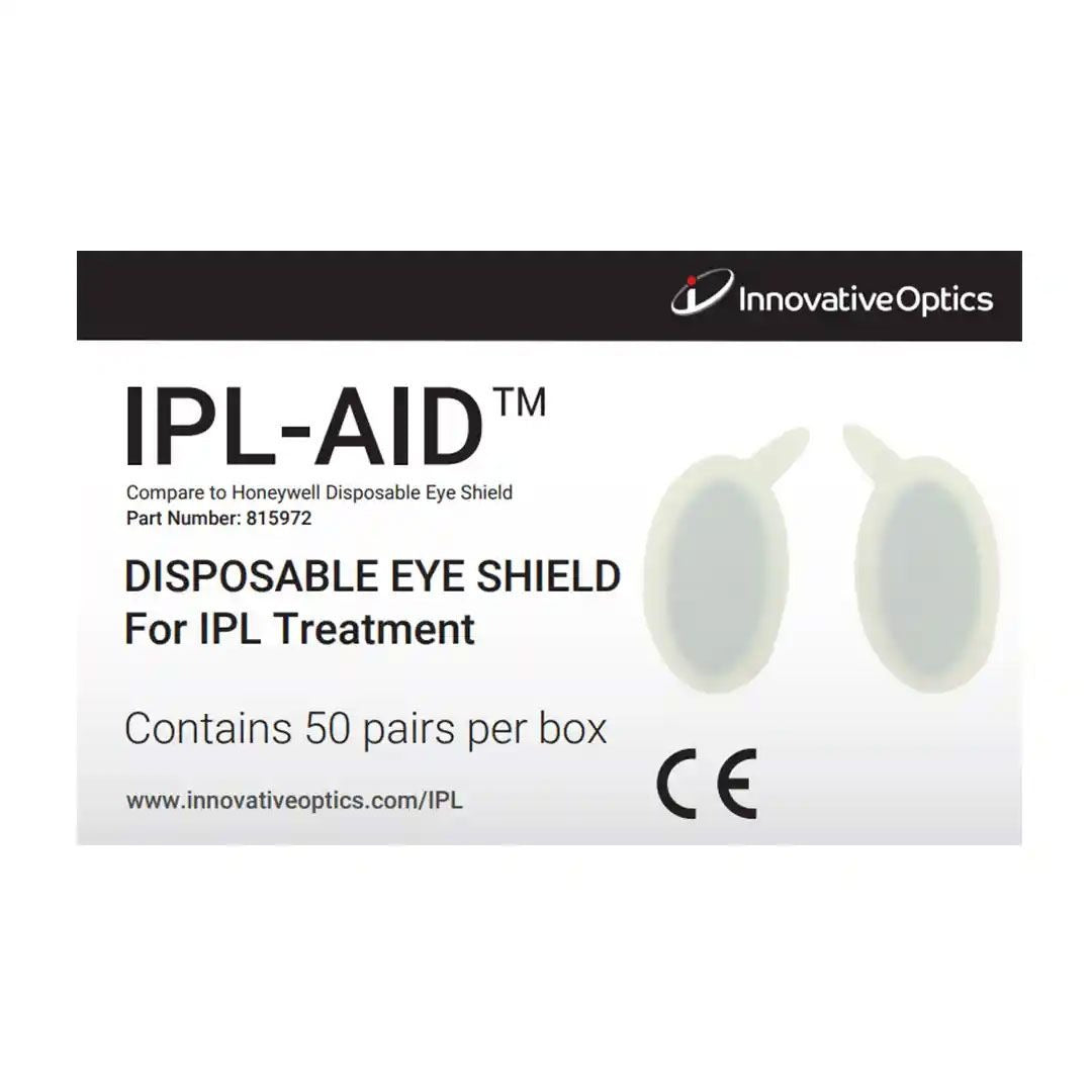 Innovative Optics Disposable Patient IPL Eye Shields IPL-Aid 190-1400nm OD4 50-Pack