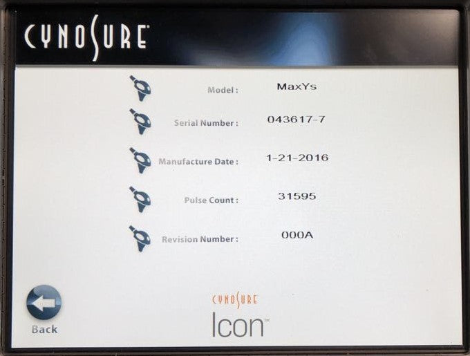 2016 Palomar Icon IPL Laser MaxYs Handpiece HP Hair Removal Max Ys 2520B-YS06