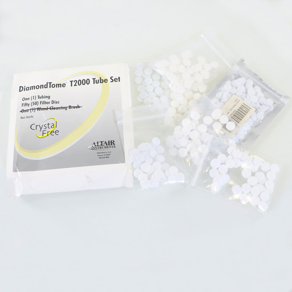DiamondTome Dermabrasion Handpiece T2000 Tube Set Filter Disc Tubing Altair