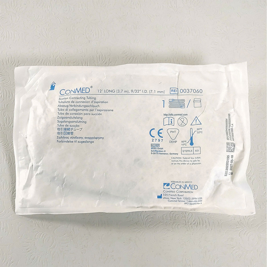 ConMED Suction Connecting Tube 12ft Long 9/32in I.D. 0037060 - Single EXP2027