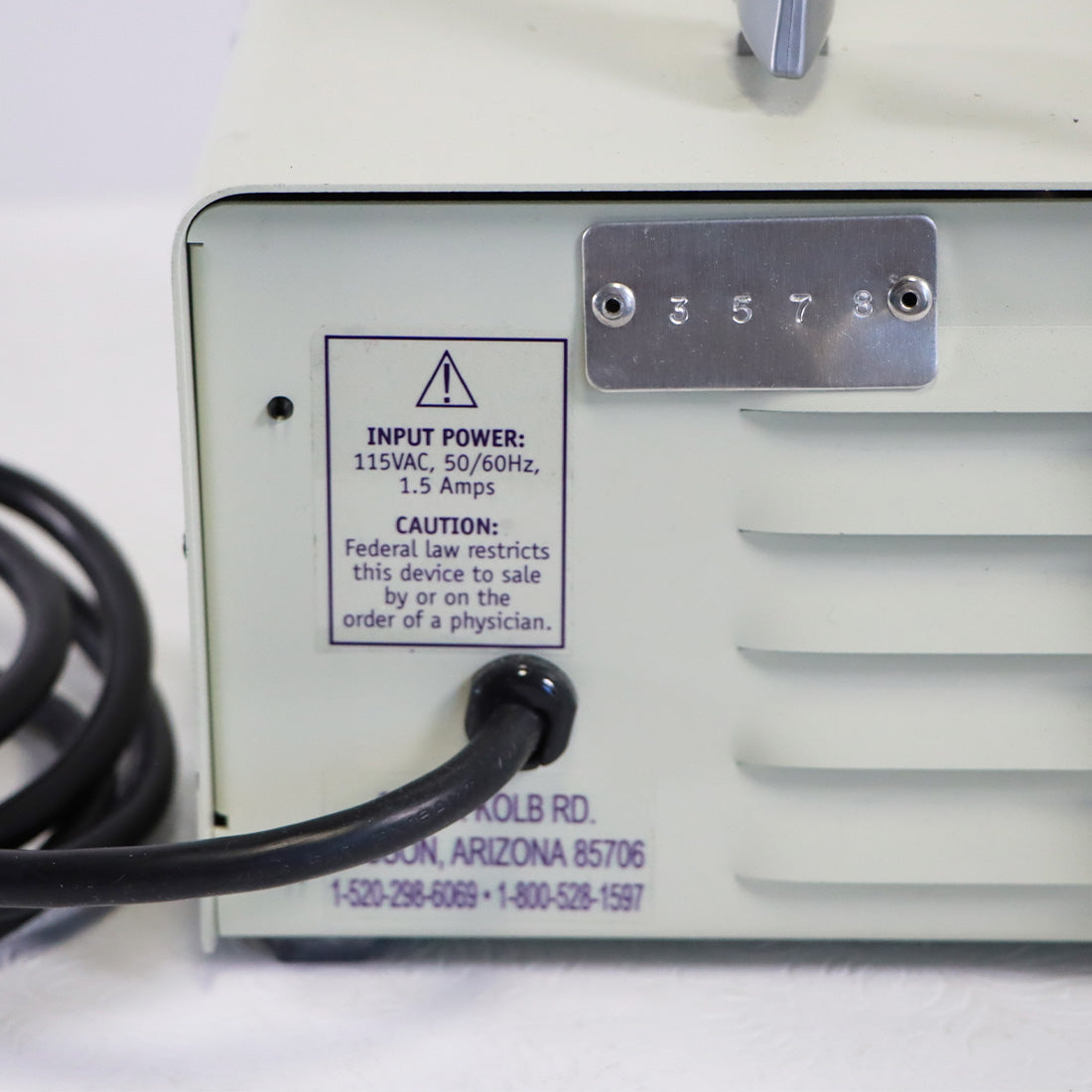 Wells Johnson Hercules Aspirator Infiltration System w/ Peristaltic Roller Pump