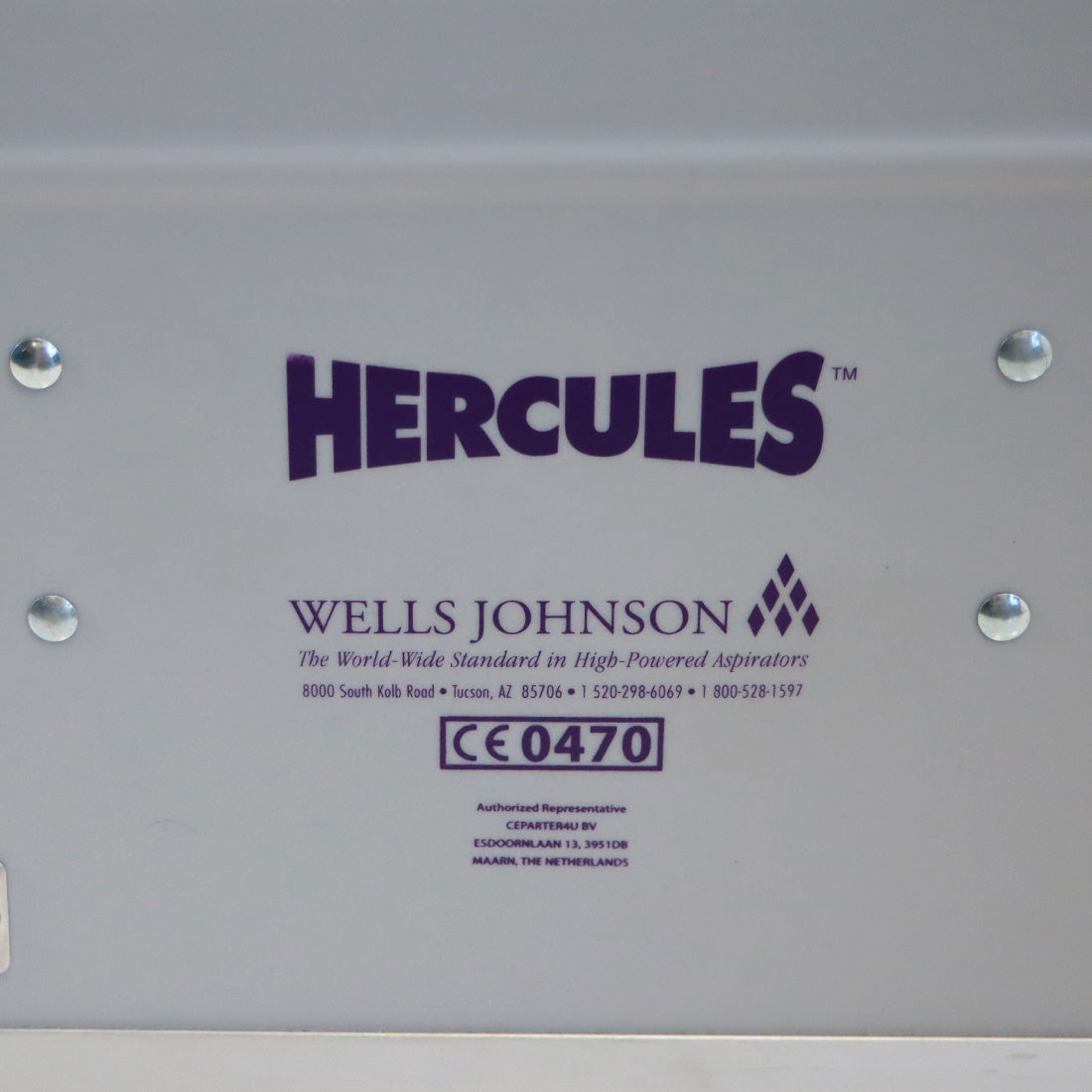 Wells Johnson Hercules Aspirator Infiltration System w/ Peristaltic Roller Pump