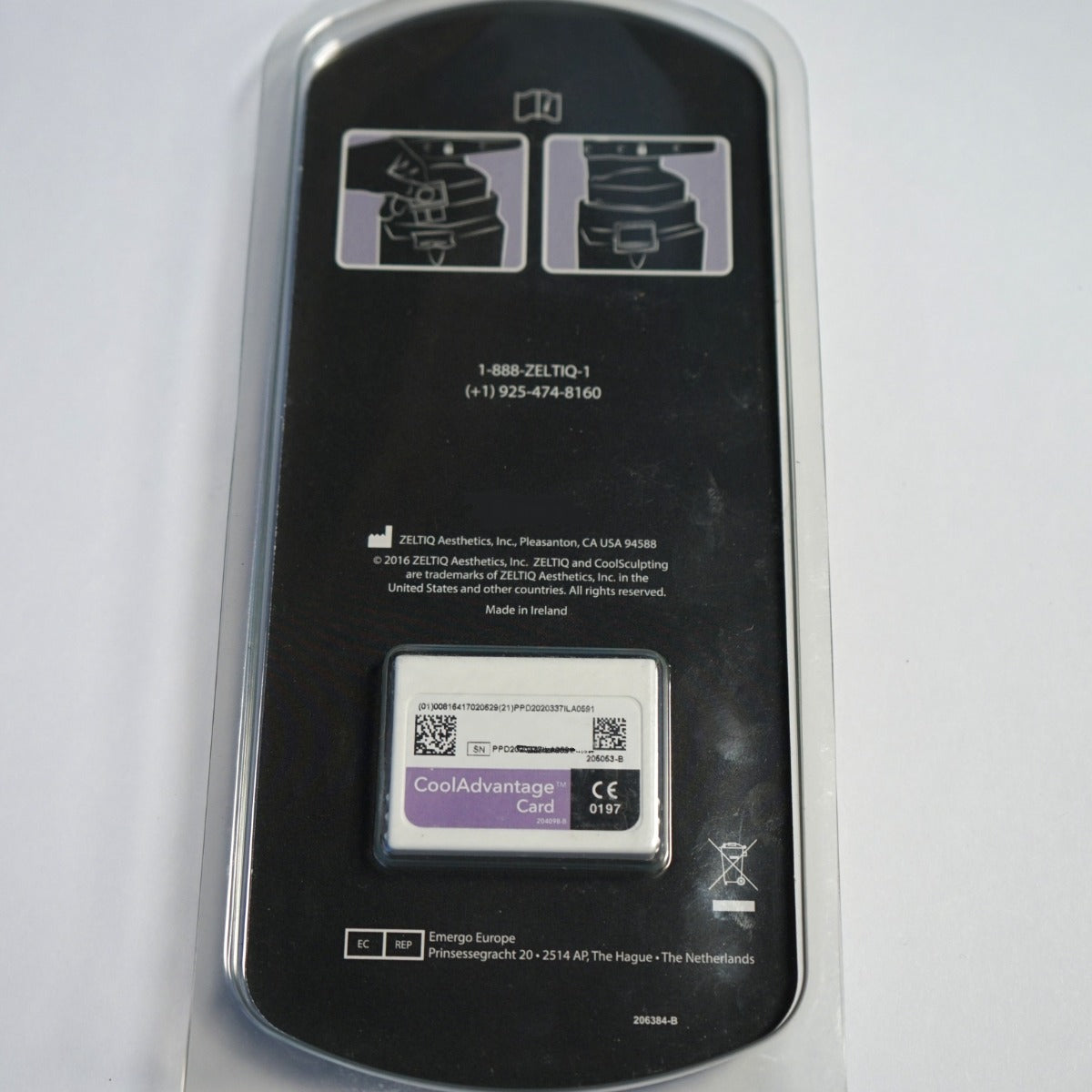 Zeltiq CoolSculpting CoolAdvantage Purple Card BRZ-CD4-160-001 001 x1 Cycle