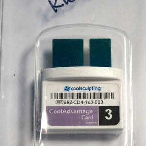Zeltiq CoolSculpting CoolAdvantage Purple Card BRZ-CD4-160-003 x2 Cycles Left