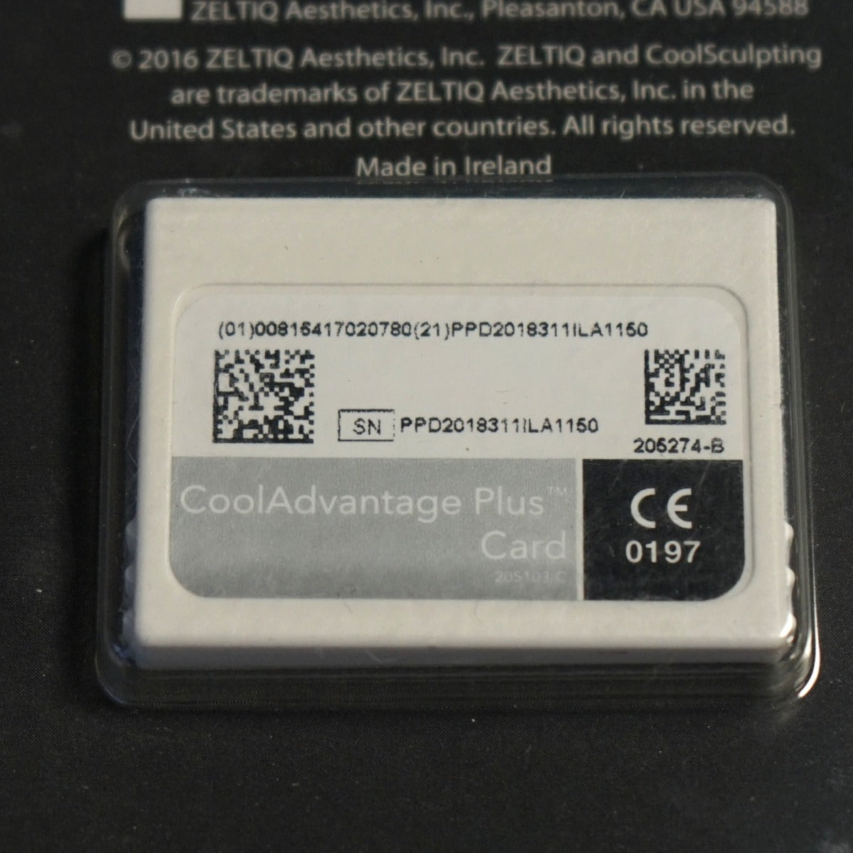 Zeltiq CoolSculpting CoolAdvantage PLUS Card Silver BRZ-CD4-180-008 x2
