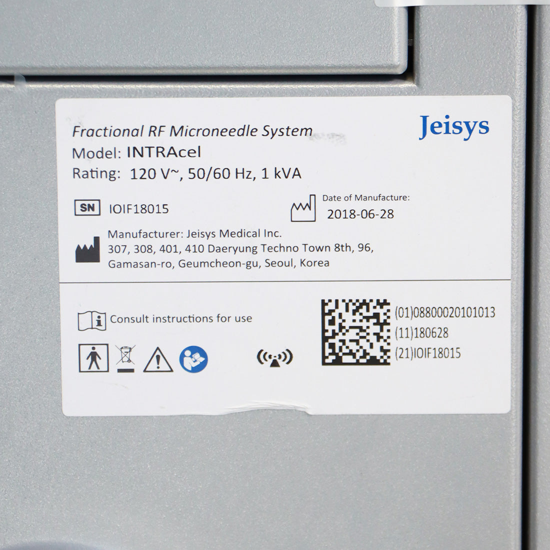 2018 Jeisys INTRAcel PRO System - Fractional RF Microneedling Skin Tightening