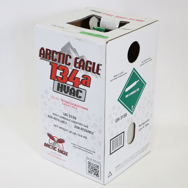 Artic Eagle R-134a HVAC Non-Flammable Liquefied Refrigeration Gas 30lbs Tank
