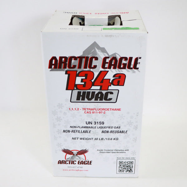 Artic Eagle R-134a HVAC Non-Flammable Liquefied Refrigeration Gas 30lbs Tank