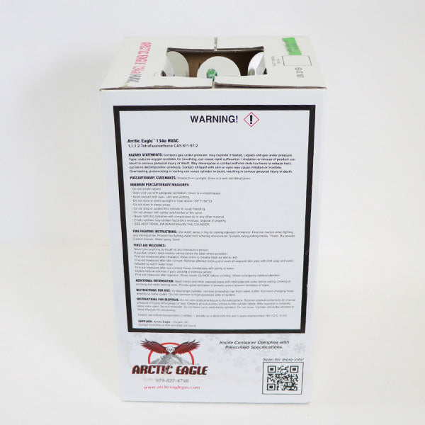 Artic Eagle R-134a HVAC Non-Flammable Liquefied Refrigeration Gas 30lbs Tank