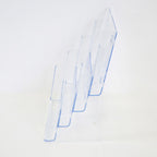 Clear Acrylic Tabletop or Wall-Mount Brochure Display 8-Pocket or 4-Wide-Pocket