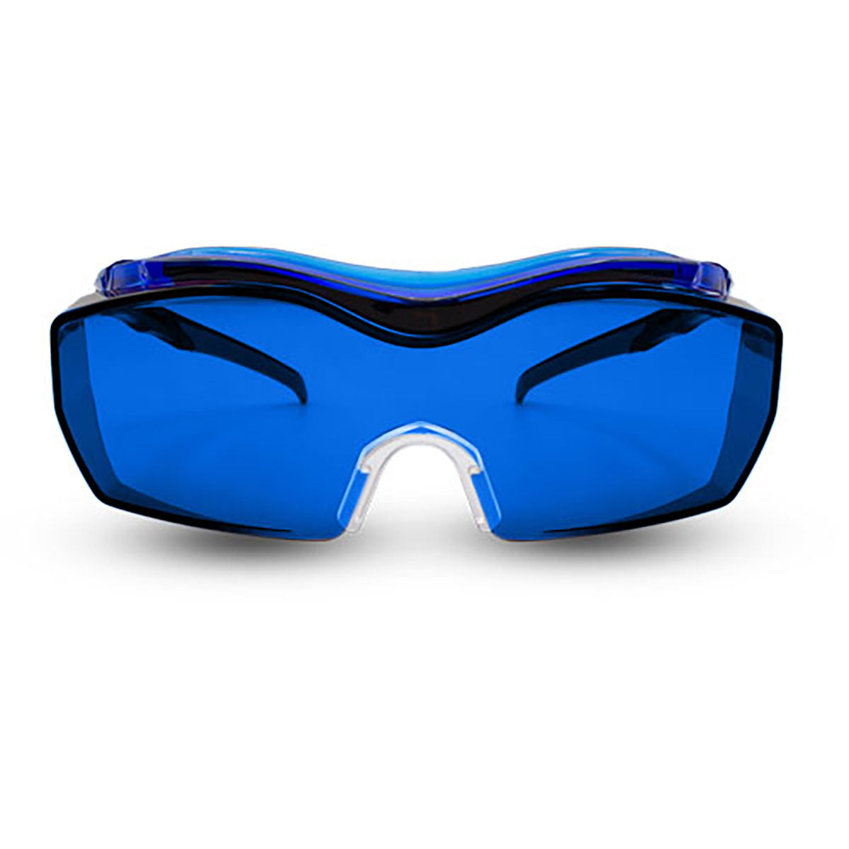 Innovative Optics PPE Fit-Over Laser Safety Glasses 7x2.Pi7 Blue Lens 585-670nm OD6 Diode / Dye