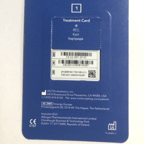 Zeltiq Allergan CoolSculpting Elite Treatment Card ALL Applicators 2 Solo Cycles