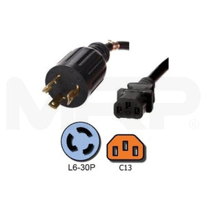Jeisys SmoothCool NEMA L6-30P to C13 Power Cord - 15A/250V, 14/3 AWG