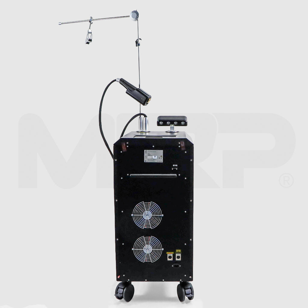 Alma Veil laser system rear view with cooling fans and power connections