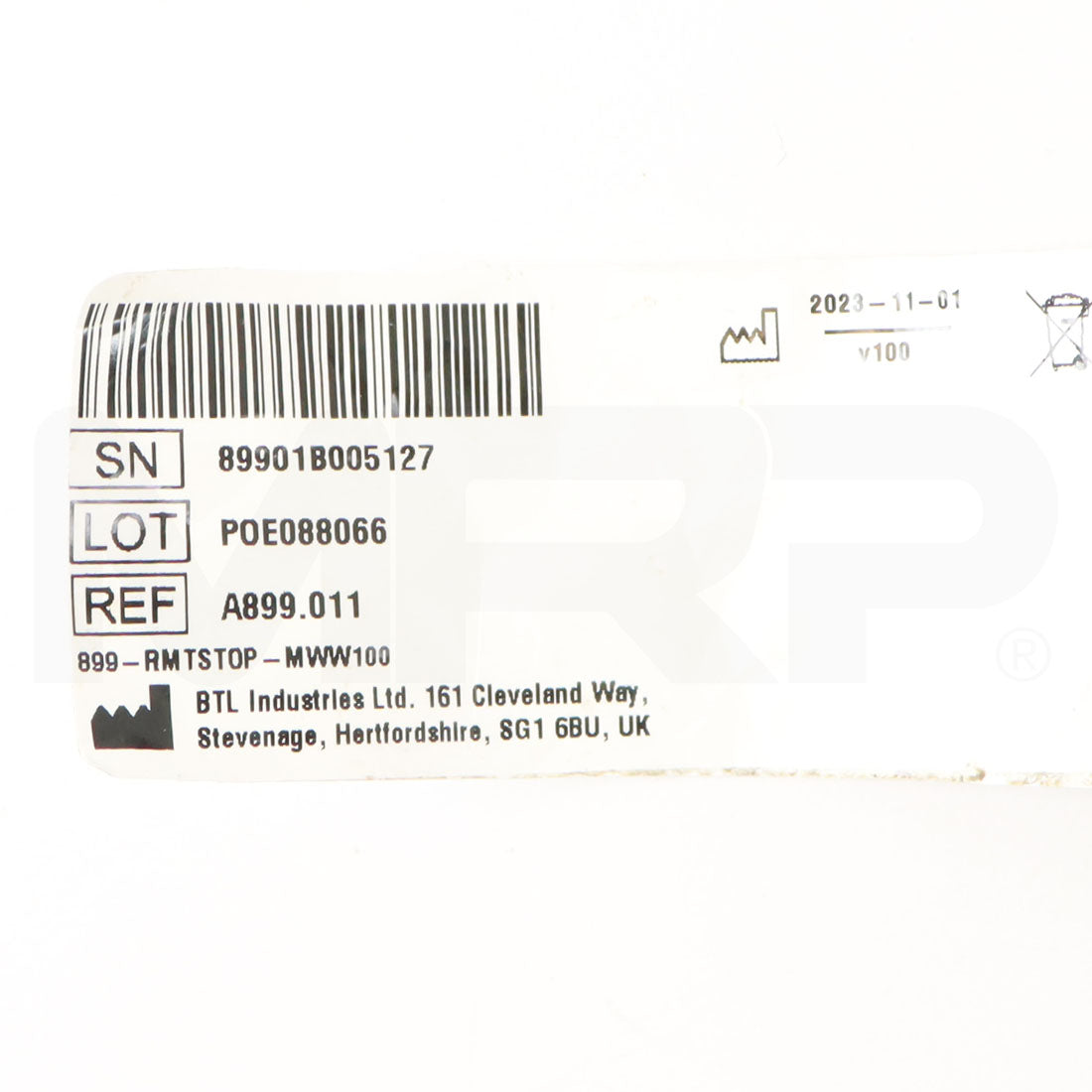2021 BTL Emsculpt Neo System Patient Stop Button Label