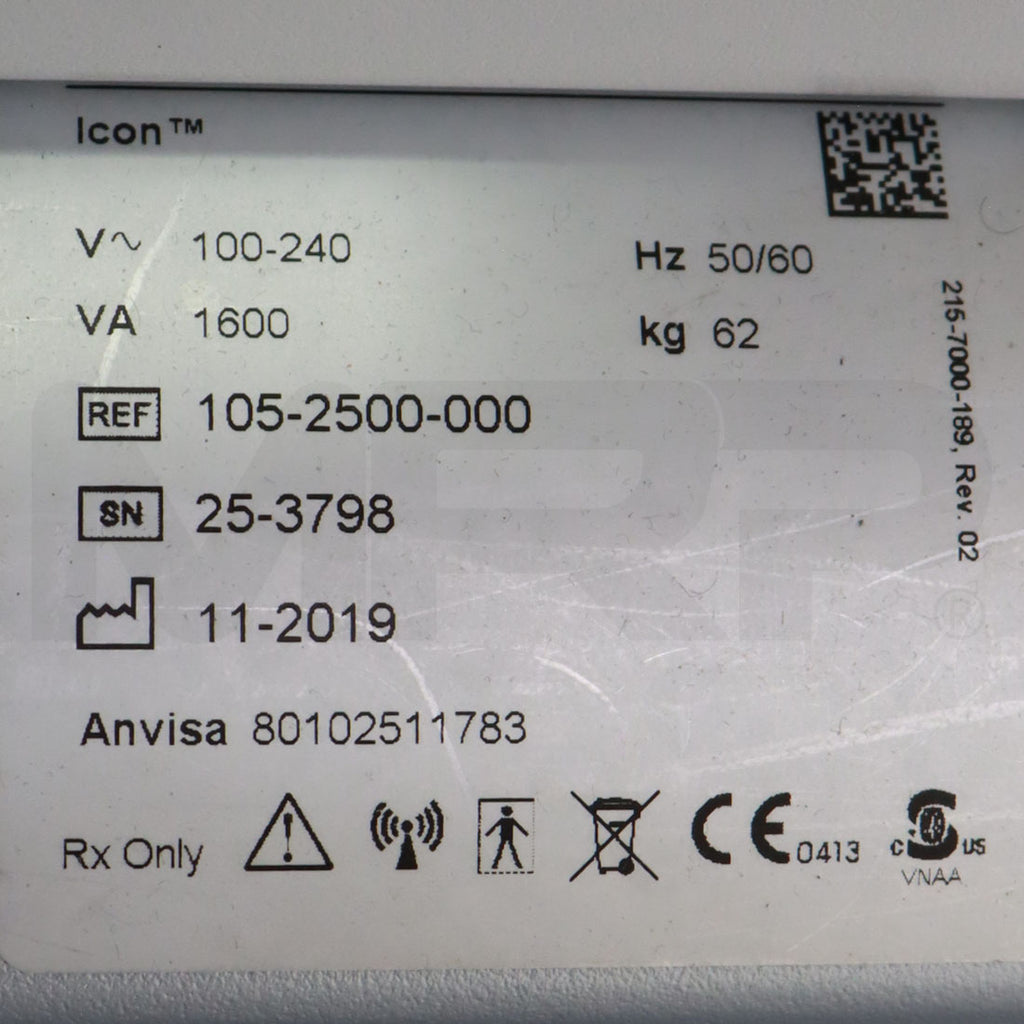 2019 Cynosure Palomar Icon System Serial