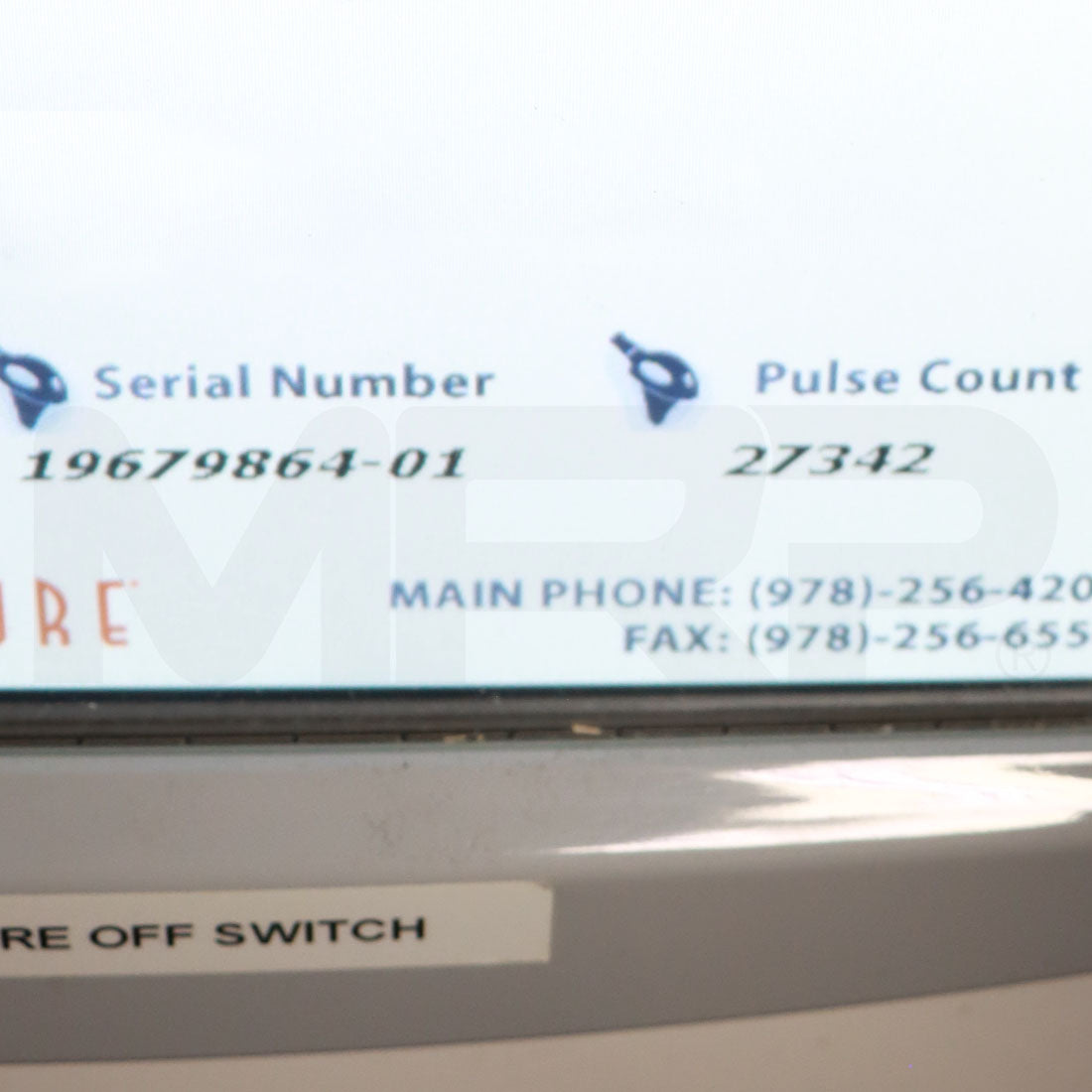 2019 Cynosure Palomar Icon System MaxR Handpiece Pulse Count