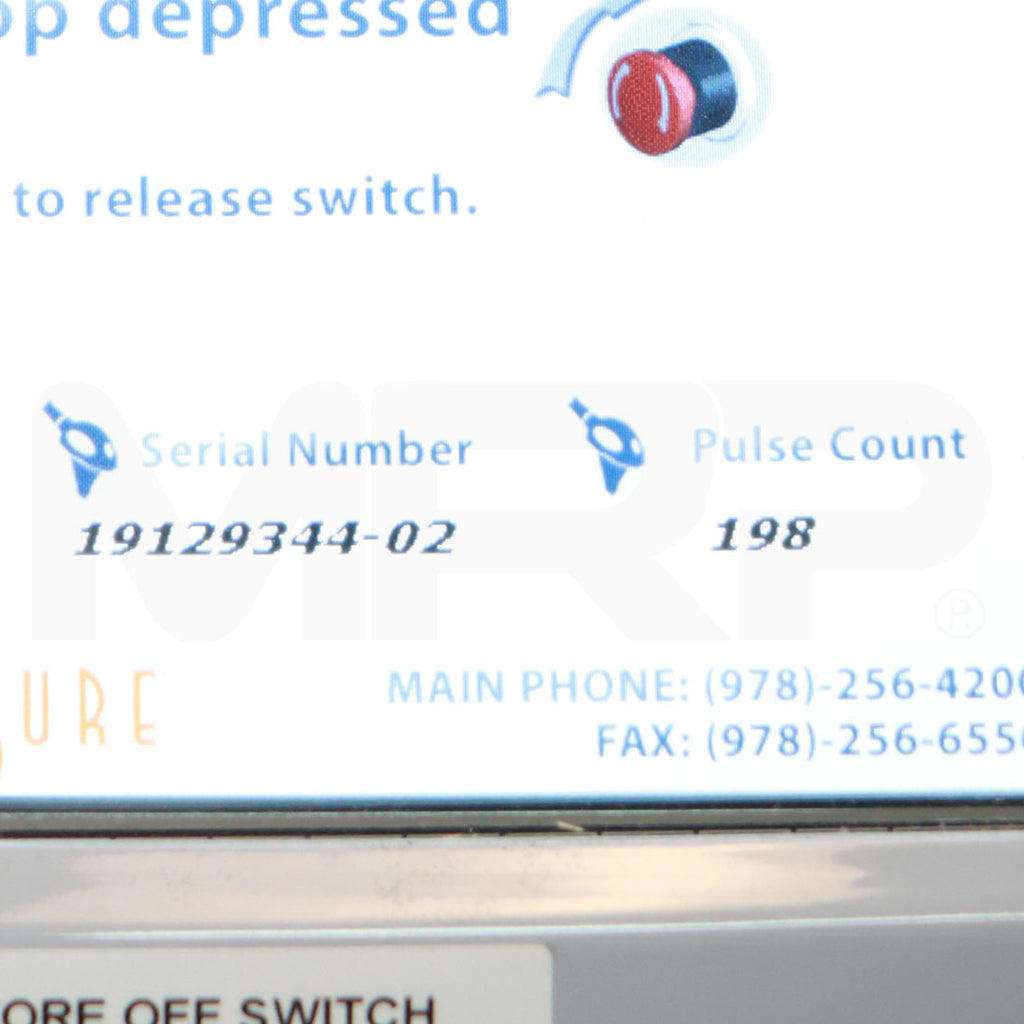 2019 Cynosure Palomar Icon System MaxYs Handpiece Pulse Count