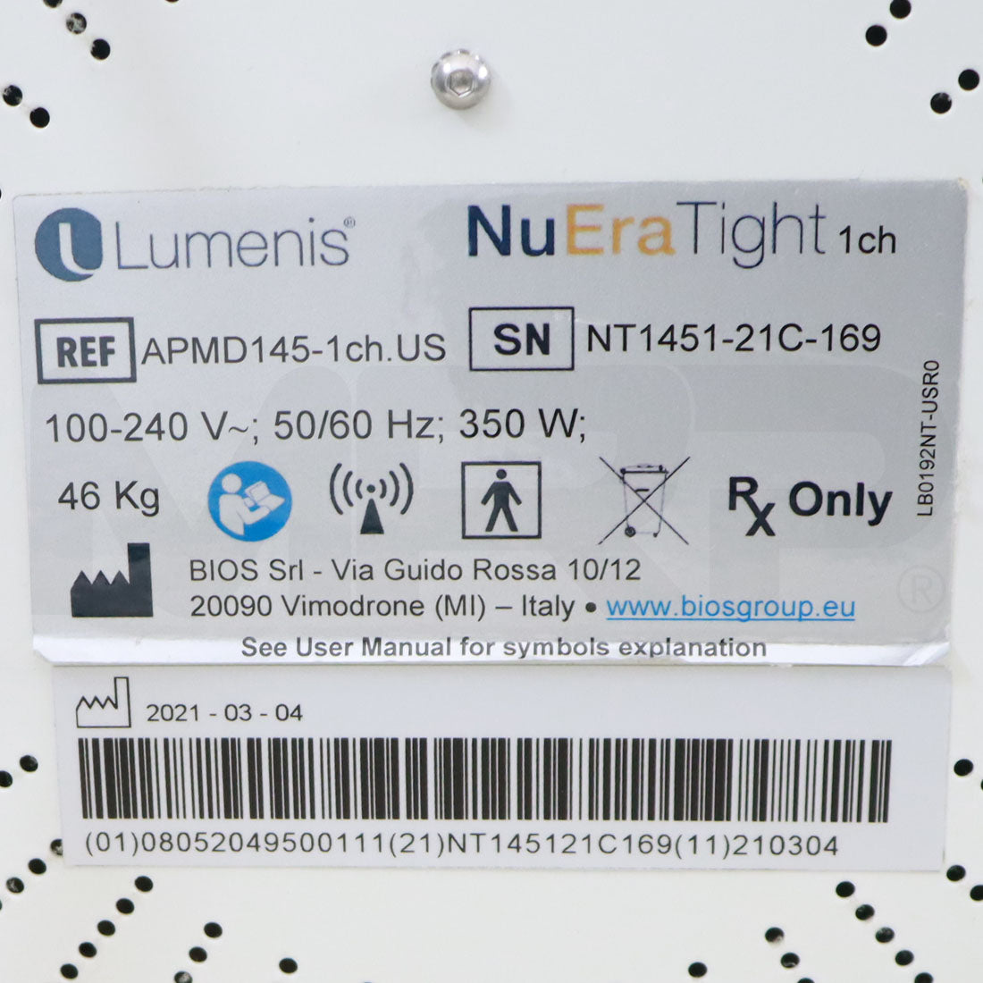 2021 Lumenis NuEra Tight All-in-One RF Body Sculpting Skin Tightening APMD145-1