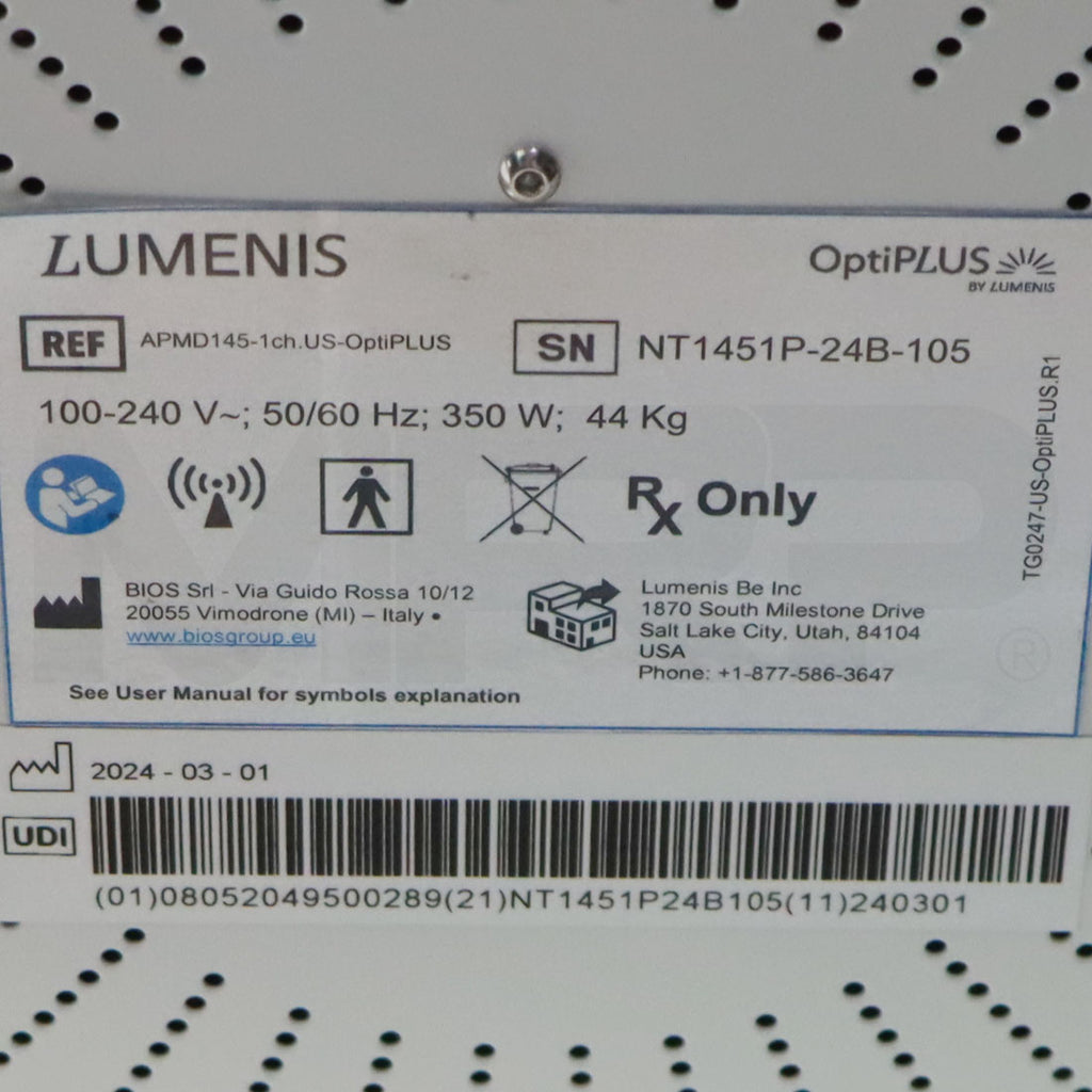 2024 Lumenis OptiPLUS RF Eye Treatment System