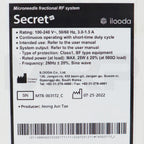 2022 Ilooda Cutera Secret RF System Serial