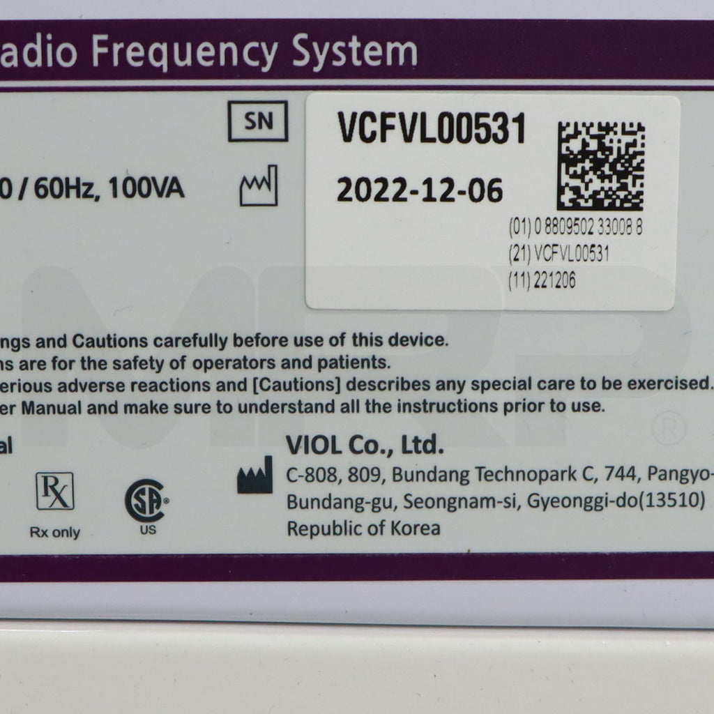2024 Viol Scarlet SRF System Serial