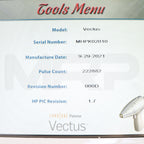 2018 Cynosure Palomar Vectus System Handpiece Screen