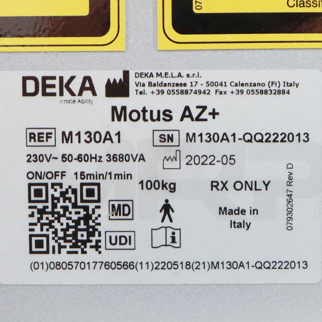 2022 DEKA Motus AZ+ Laser System Hair Removal Pigmented Lesions Sytem