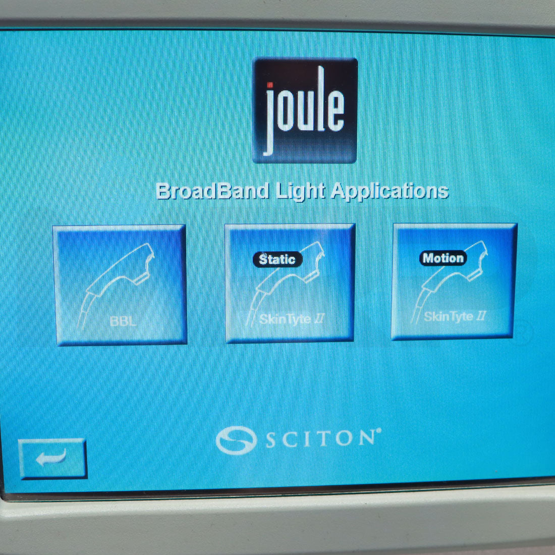 2011 Sciton Joule System BBL Screen