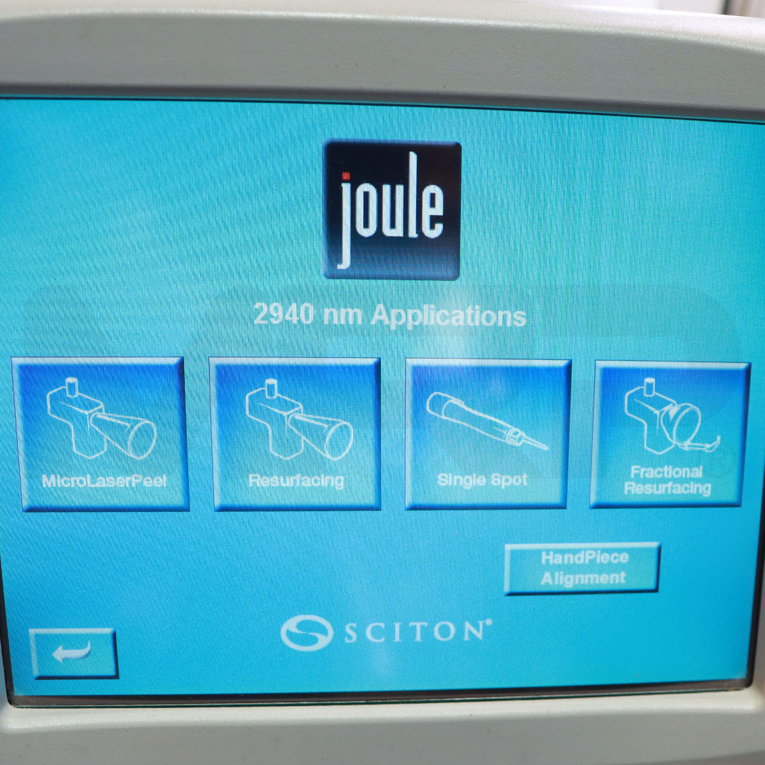 2011 Sciton Joule System 2940nm Screen