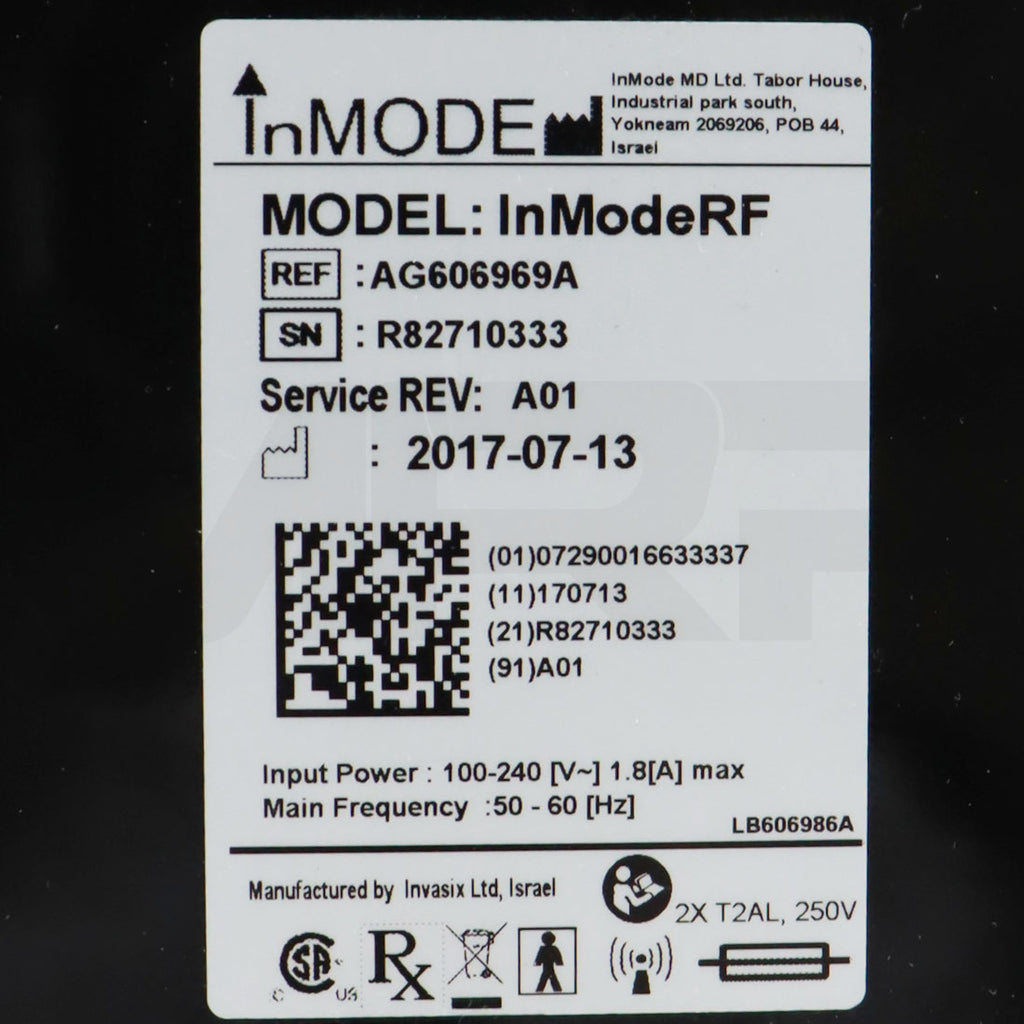 2017 InMode BodyTite System Serial
