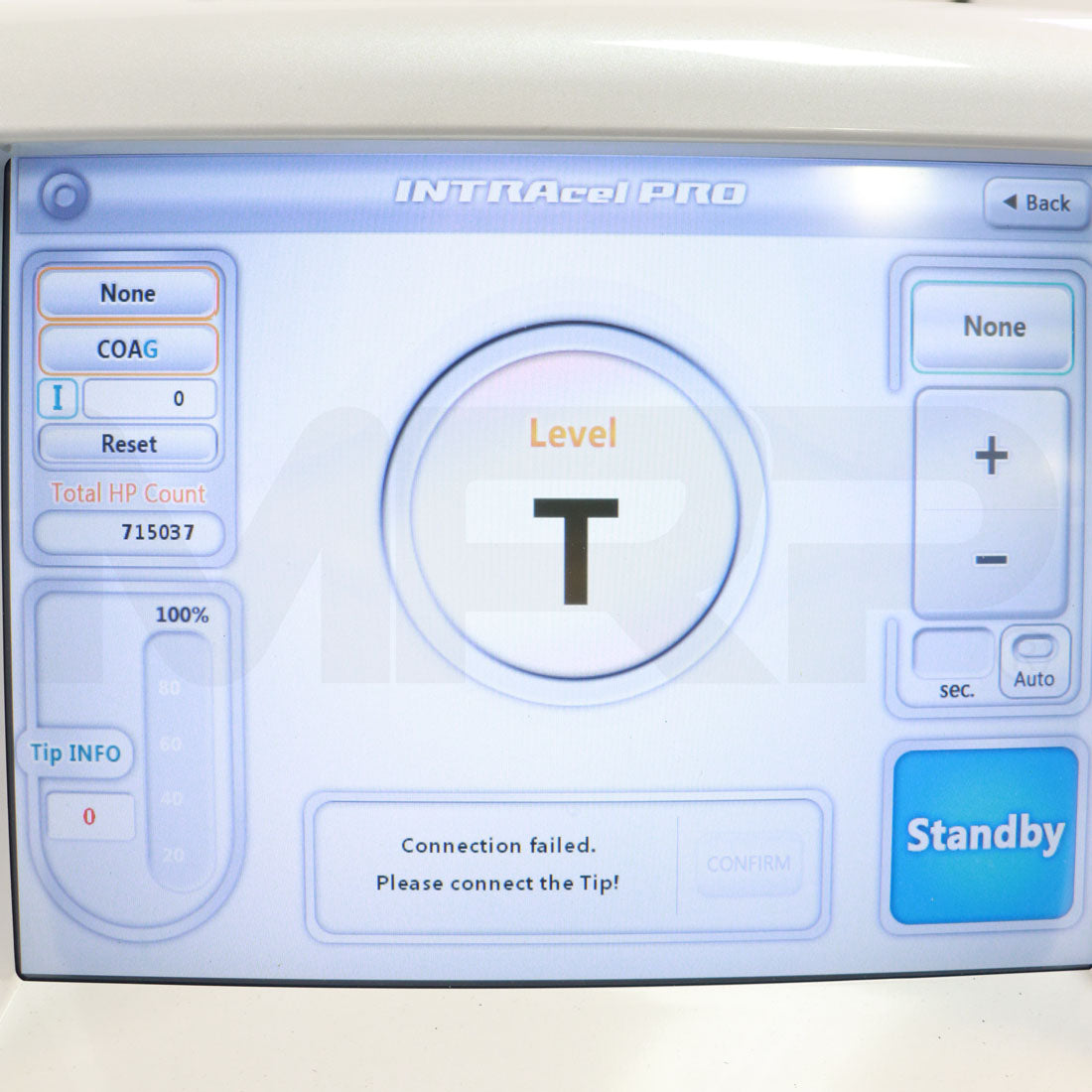 2022 Jeisys INTRAcel PRO System Screen