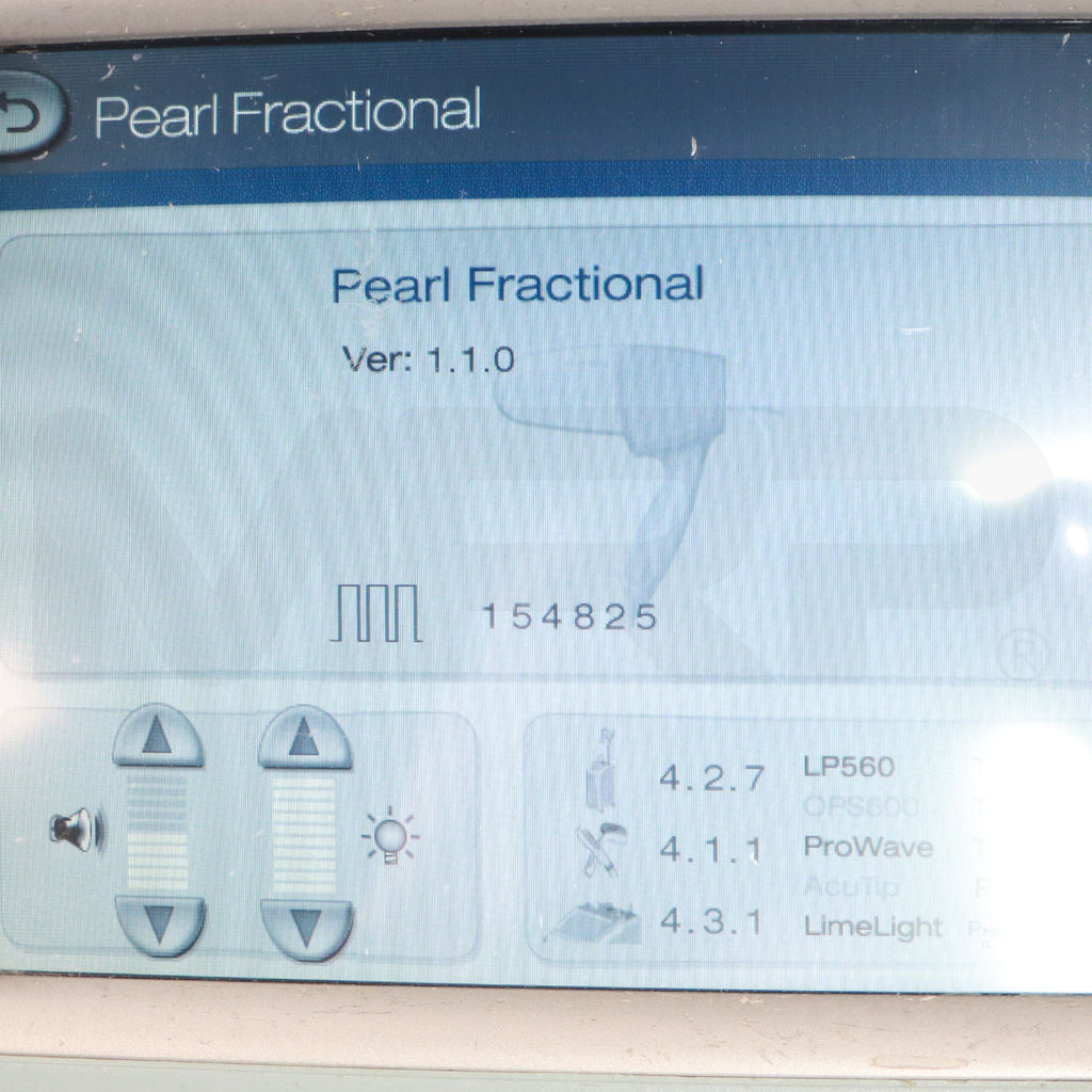 2004 Cutera Xeo System Pearl Fractional Handpiece Screen