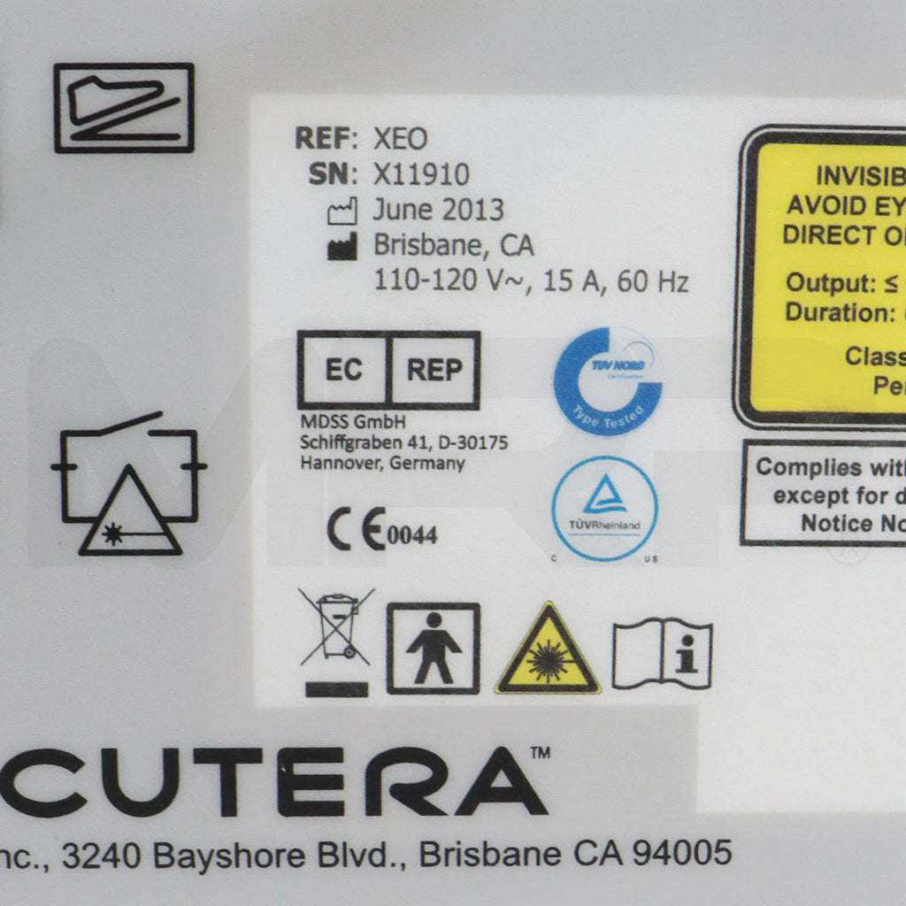 2013 Cutera Xeo System Serial