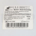 2015 DUSA BLU-U Blue Light Photodynamic Therapy System Head Assembly Label