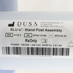2015 DUSA BLU-U Blue Light Photodynamic Therapy System Stand Post Assembly Label