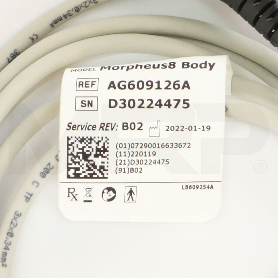 2022 Inmode Morpheus8 RF Microneedling Body Handpiece Label