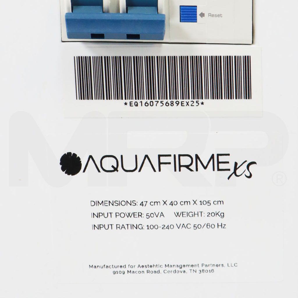 AMP AquafirmeXS System Label