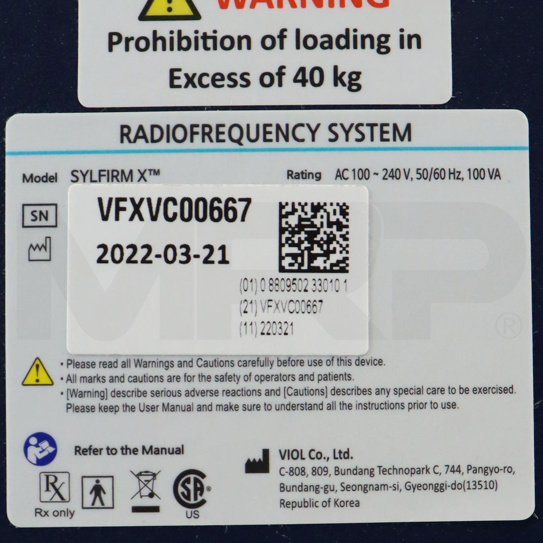 2022 Sylfirm X Ultimate Edition System Label