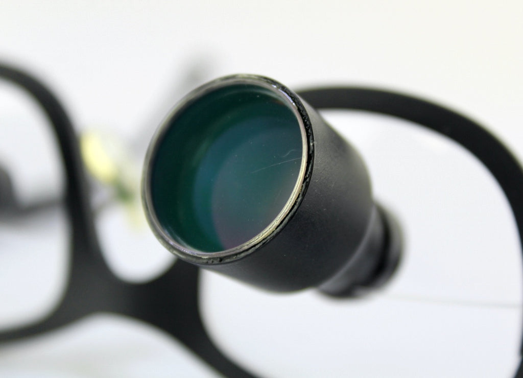 Chess 5.75 R3 Double Eye Magnifier Loupe Glasses Hands-Free Black Color AS IS
