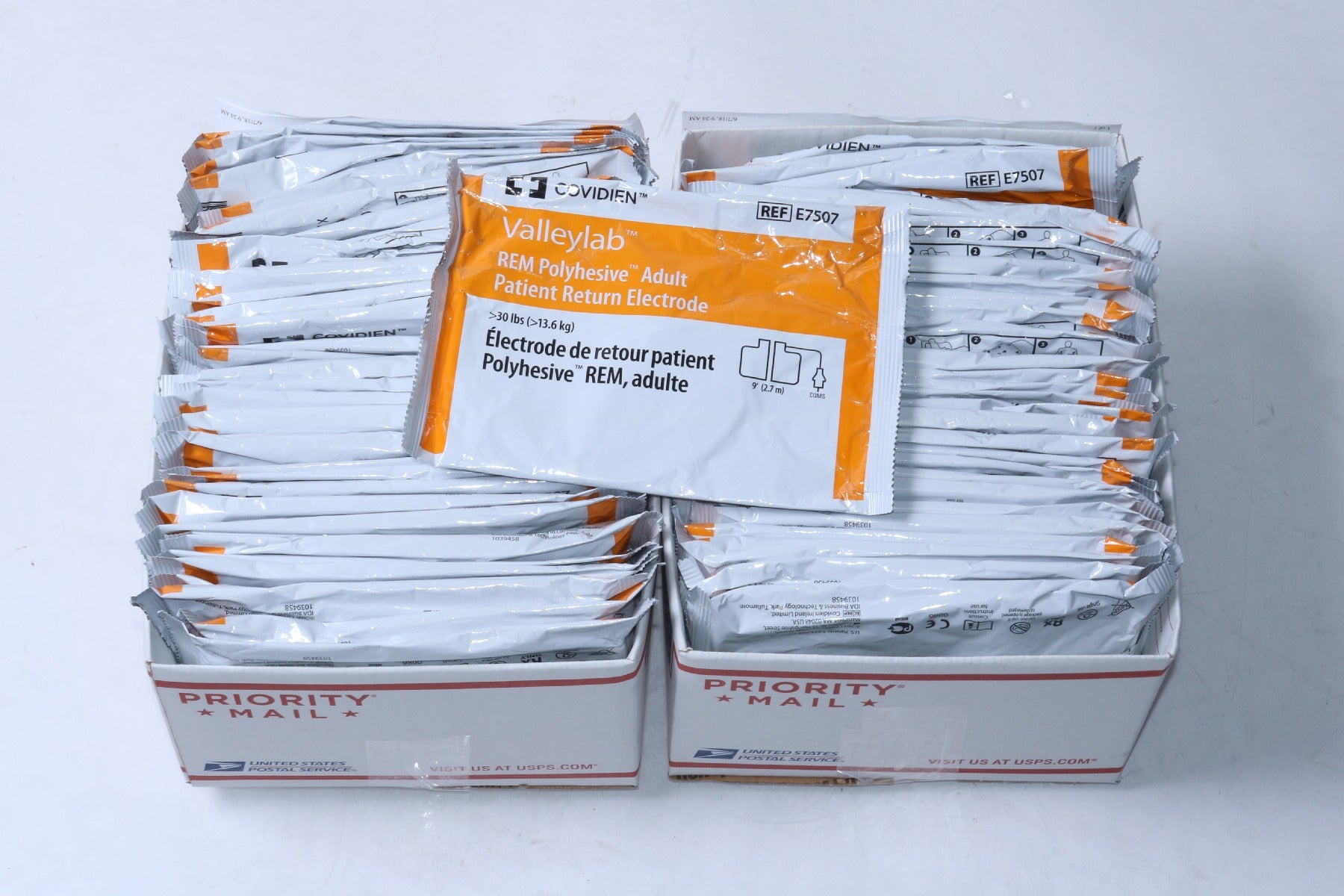 Covidien Valleylab REM Polyhesive Adult Patient Return Pad 9 Ft E7507 Valley Lab