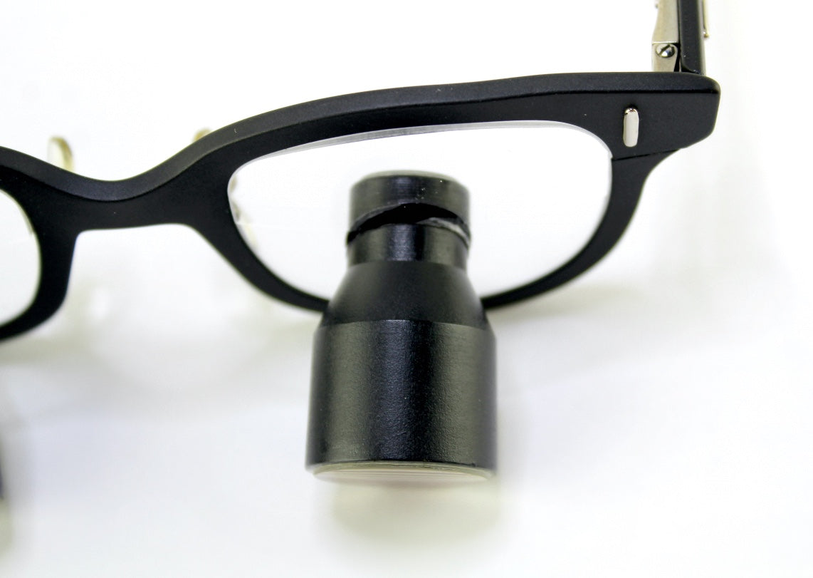 Chess 5.75 R3 Double Eye Magnifier Loupe Glasses Hands-Free Black Color AS IS