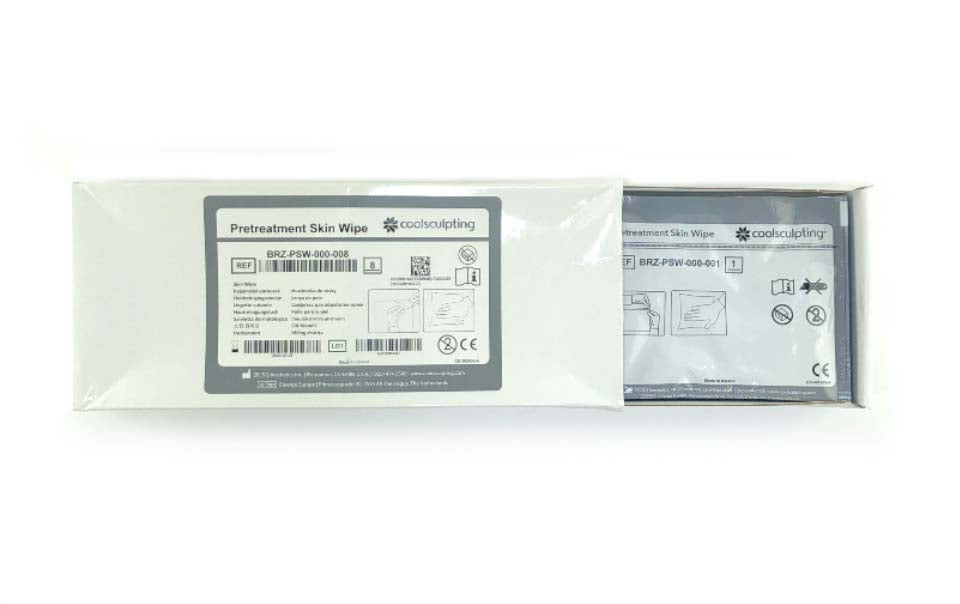 Zeltiq CoolSculpting BRZ-PSW-000-008 Pretreatment Skin Wipes 8PK EXP 2022 OPENED