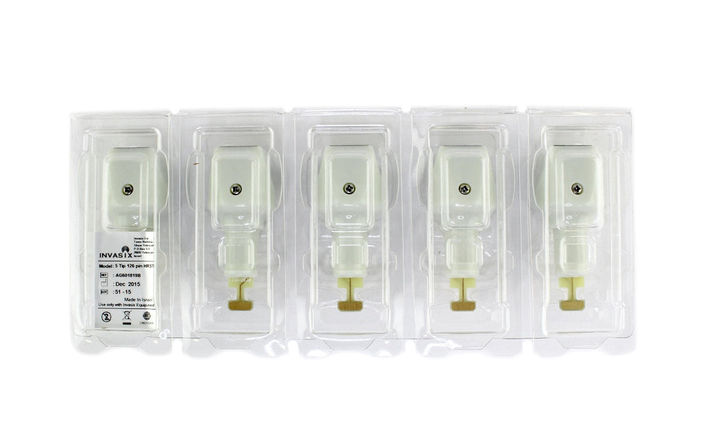 5 tips Inmode Invasix Fractora RF Microneedle 126-Pin Coated Tip AG601819B