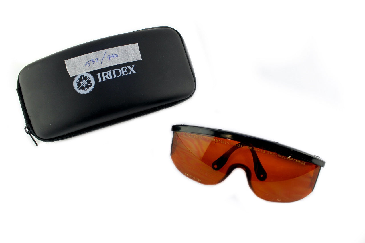 Iridex SpectraShield Laser Safety Eyewear YAG/KTP OD 5.5 @ 532. 940nm Glasses